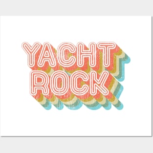 Vintage Fade Yacht Rock Party Boat Drinking Apparel Posters and Art